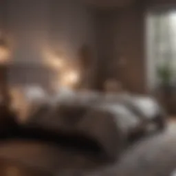 Intimate bedroom setup for photography