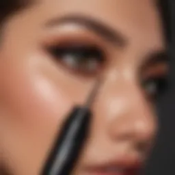 A close-up of Huda Beauty's Major Volume mascara tube showcasing its sleek design.