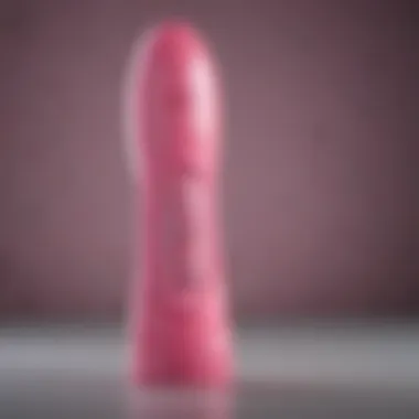 Pink vibrator enhancing intimacy