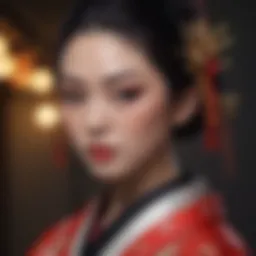 Japanese Geisha-inspired makeup