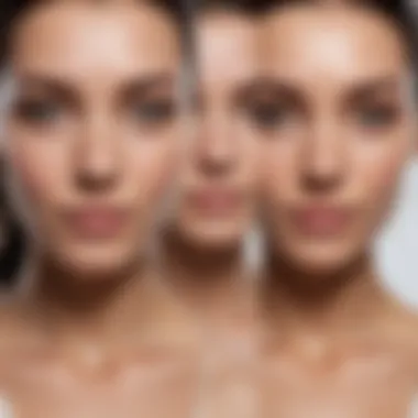 Comparison chart of user reviews highlighting effectiveness across different skin types