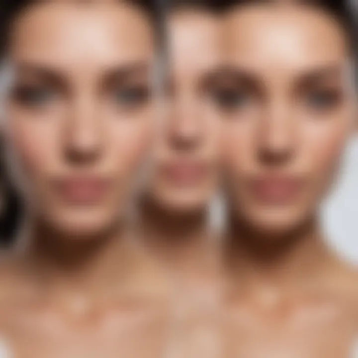 Comparison chart of user reviews highlighting effectiveness across different skin types