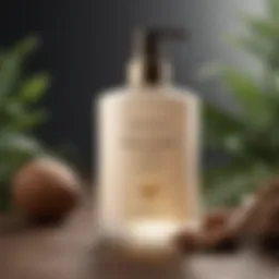 Elegant Lotion Bottle with Natural Ingredients