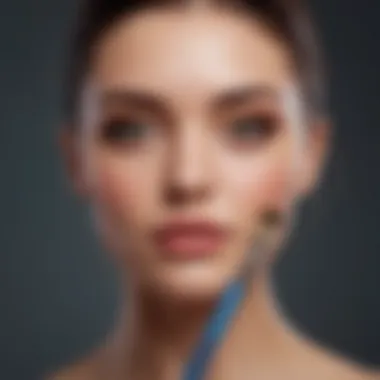 Essential Tools for Lollipop Liner Application Makeup tools for applying Lollipop Liner on a vanity