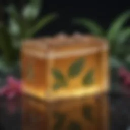 Luxurious botanical ingredients in a moisturizing soap