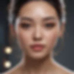 Luxurious Korean skincare products arrangement