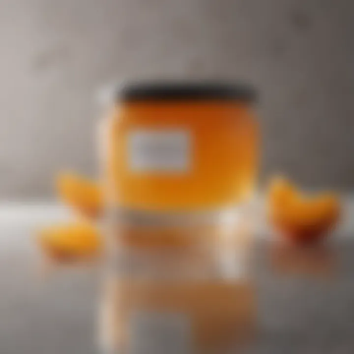 Luxurious Orange Gelee Jar