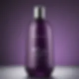 Luxurious Purple Shampoo Bottle for White Blonde Hair