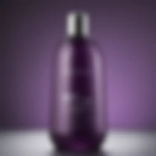 Luxurious Purple Shampoo Bottle for White Blonde Hair