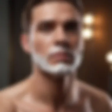 Indulgent Grooming Experience with Luxury Shaving Artistic depiction of a luxury grooming experience