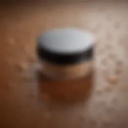 Close-up view of MAC Waterweight Foundation texture