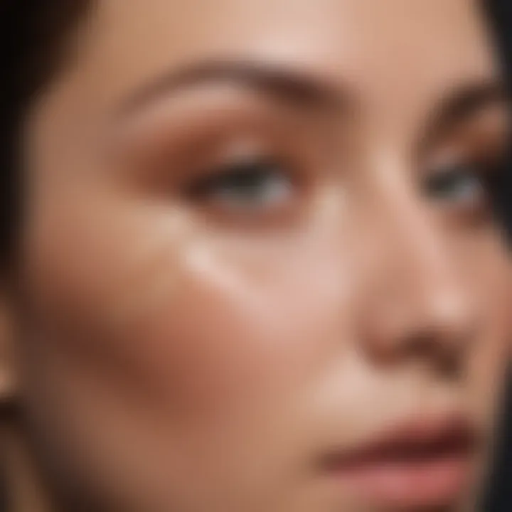 Professional makeup artist applying Laura Mercier concealer