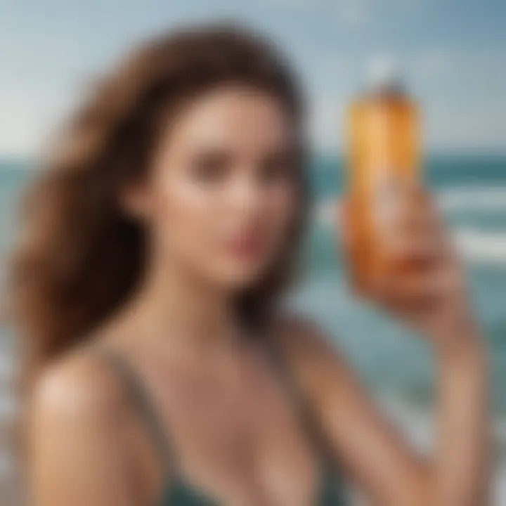 A collection of hair care products suitable for maintaining beach waves