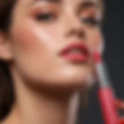 Vibrant array of Maybelline SuperStay Lipgloss shades displayed elegantly