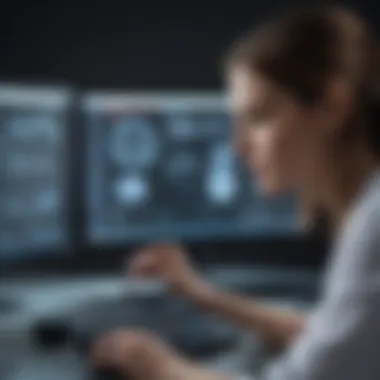 Interpreting HSV2 Test Outcomes Medical professional examining test results on a computer