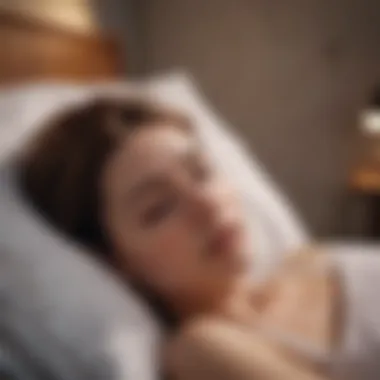 Navigating Through Migraine-Induced Sleep Challenges Creative artwork symbolizing the impact of migraines on nighttime rest