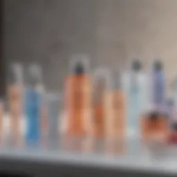 Overview of La Roche-Posay skincare products arranged aesthetically