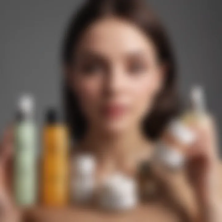 A visually appealing assortment of non-comedogenic skincare products