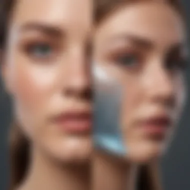 Hydration vs. Oil Management Chart contrasting hydration needs of dry skin and oil management for oily skin