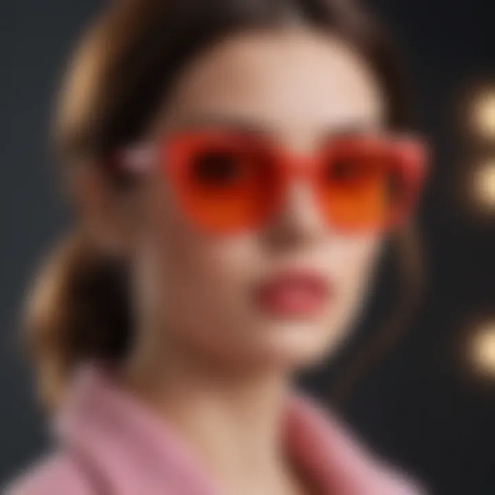 Oversized Retro Sunglasses in Bold Colors