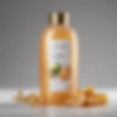 Natural ingredients used in Pantene Organic Shampoo displayed attractively