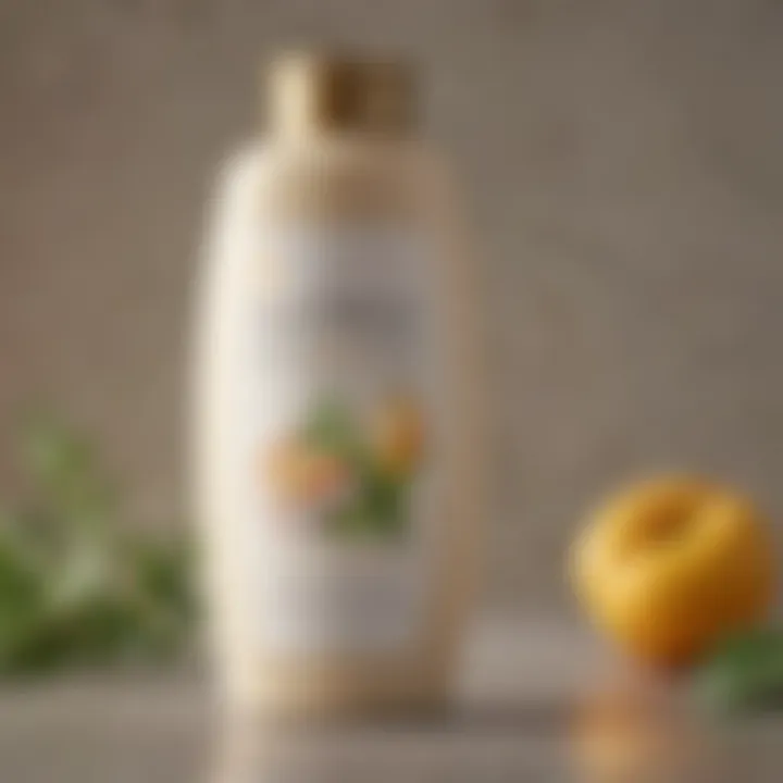 Close-up of Pantene Organic Shampoo bottle showcasing the label and ingredients