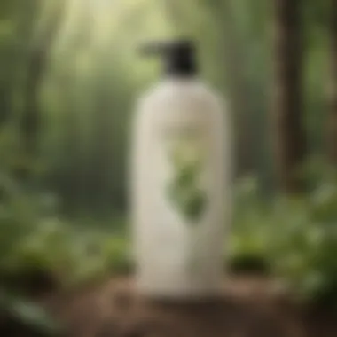 Eco-friendly packaging of Pantene Organic Shampoo in a natural setting