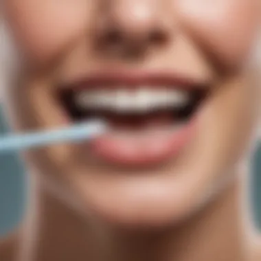 Maintaining oral hygiene with a retainer