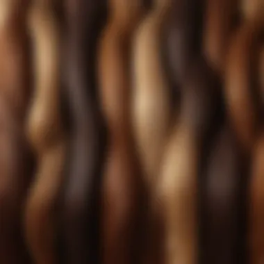 Illustration of various hair types affected by keratin treatments.