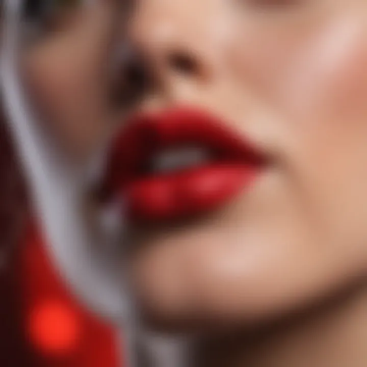 Red Lips Close-Up