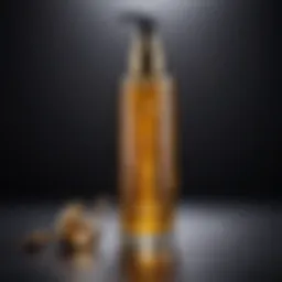 A luxurious bottle of rejuvenating hair oil
