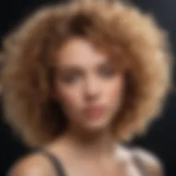 Vibrant curly hair after restoration