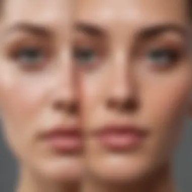 Transformative Results with the Right Cleanser Before and after results of using a cleanser