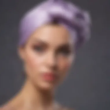 Gentle Satin Head Wrap in Soft Lavender