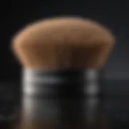 Close-up of a dense foundation brush with soft bristles
