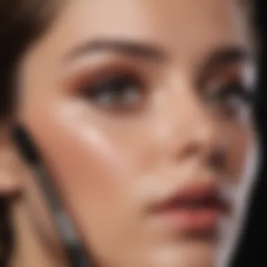 Close-up of mascara applicators highlighting different brush styles