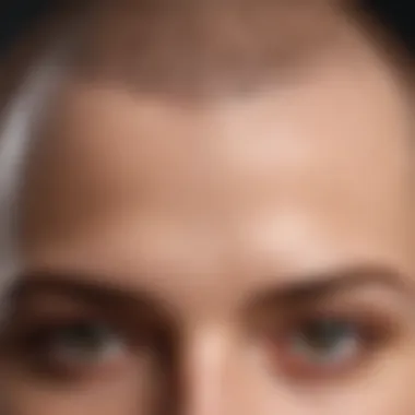 Contrast in Scalp Health Comparison of shaved vs unshaved scalp