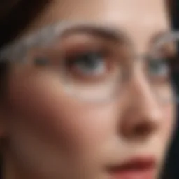 Sophisticated eyewear with intricate details