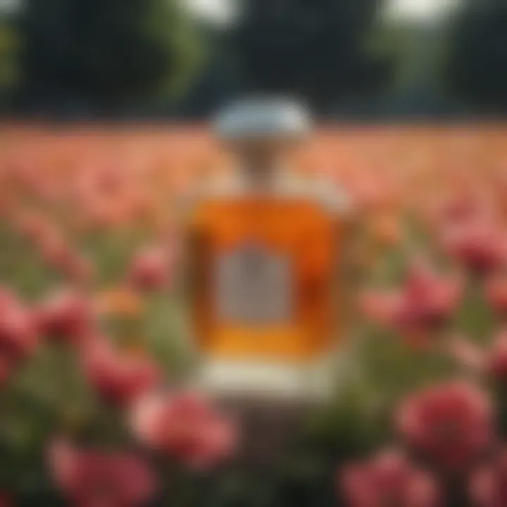 Sun-kissed summer flowers in a field with Parfums de Marly scent