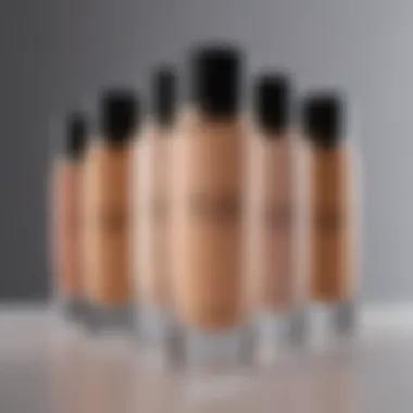 Suqqu Foundation shade range display