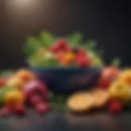 A vibrant assortment of colorful fruits and vegetables rich in antioxidants.