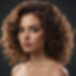 Luxurious curls created with curl mousse