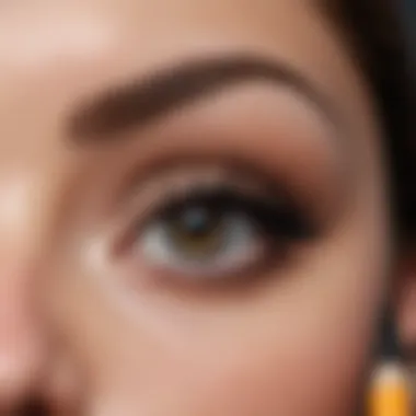 Pencil Eyeliner Design Close-up of a pencil eyeliner with a smooth tip
