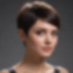 Classic pixie haircut showcasing elegance and sophistication
