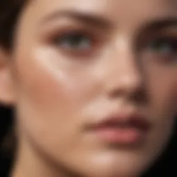 Innovative foundation texture on skin