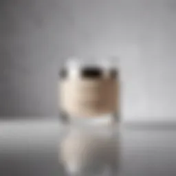 Elegant jar of thin face moisturizer showcasing its luxurious texture