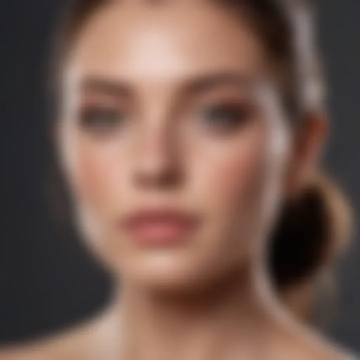 Different skin types represented with products suitable for each
