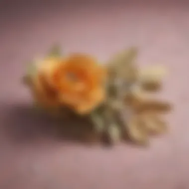 Vintage-inspired floral barrette