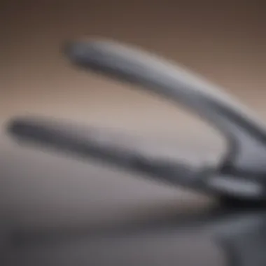 Titanium flat iron ergonomic design