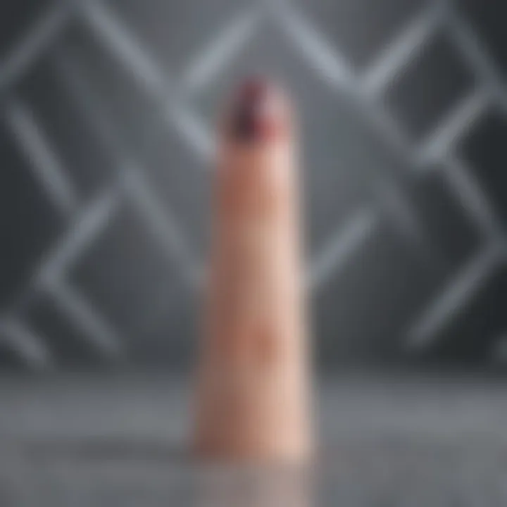 Minimalist geometric nail polish pattern